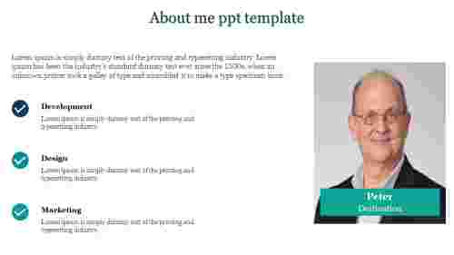 about me ppt template
